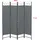 [en.casa] Raumteiler Saragossa 4-teilig 160x171 cm Paravent Trennwand 4-tlg. Sichtschutz Stellwand Spanische Wand Dunkelgrau
