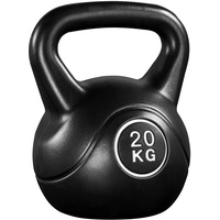 Yaheetech Kettlebel 20kg für Krafttraining Fitness Gymnastik, Kugelhantel Schwunghantel Kugelgewicht, schwarz