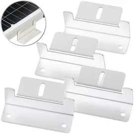 Revolt Solarmodul-Z-Halterungen 4er-Set zur Dachmontage