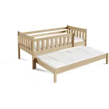 masseno Kinderbett STELLA 80 x 160 cm Kiefer massiv braun