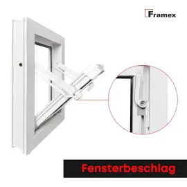 framex Kellerfenster Kippfenster 100 x 50 cm weiß