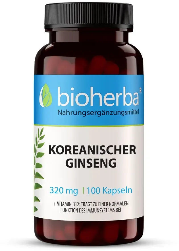 Koreanischer Ginseng 320 mg 100 Kapseln