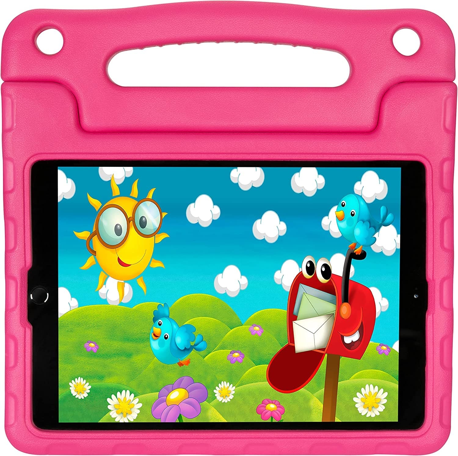 Targus THD51208GL Antimikrobielle iPad hülle für Kinder (9./8./7. Generation) 10,2 Zoll, iPad Air 10,5 Zoll und iPad Pro (10,5 Zoll) - Rosa