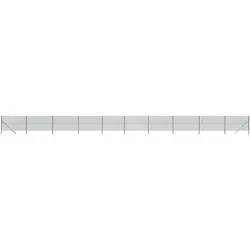 vidaXL Maschendrahtzaun Grün 2,2x25 m