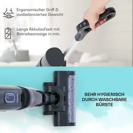 Klarstein Caswell Plus Nass-/Trockensauger kabellos akkubetrieben LED-Display