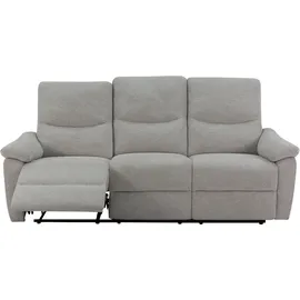 Home Affaire 3-Sitzer HOME AFFAIRE, grau (hellgrau), B:207cm T:91cm, Sofas, 105-150 Relax- und Liegeposition, Federkernpolsterung