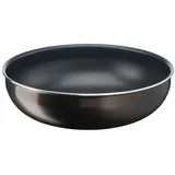 Tefal Ingenio L1507702 Wokpfanne 26 cm, nicht Induktion, Antihaftbeschichtung, stapelbar, spülmaschinengeeignet, Easy Plus L1507702, Schwarz