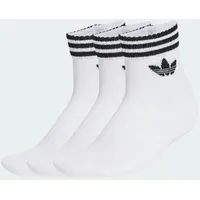 adidas 3er Pack 3-Streifen Ankle Socken Weiß 43-45