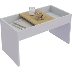 Beistelltisch VCM "Holz Beistelltisch Couchtisch Sofatisch Mantila", braun (weiß, honig, eiche), Tische, Beistelltisch