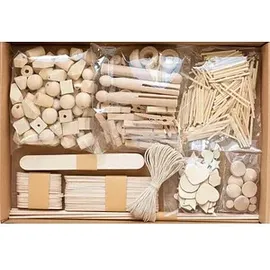 Folia Kreativbox Holz-Mix Bastelset 590 Teile