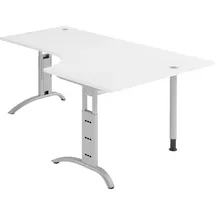 bümö Eckschreibtisch 200x120 cm Weiß