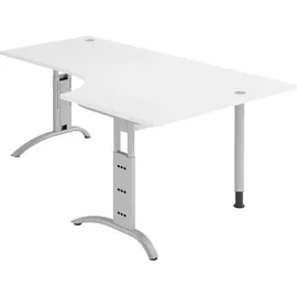 bümö Eckschreibtisch 200x120 cm Weiß