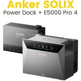 Anker SOLIX Solarbank Power Dock mit Anker SOLIX Solarbank 4 E5000 Pro