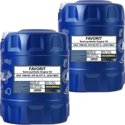 2x 20l = 40l 15w50 Motoröl Mannol Favorit Motoröl Api Sl/cf/cf-4: