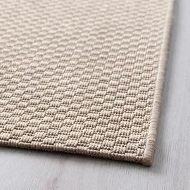 IKEA MORUM Teppich flach gewebt, drin/draußen beige cm