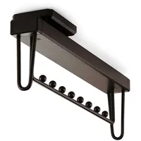 Emuca Kleiderstange Moka für Schränke, Kunststoff und Aluminium, Mokka,