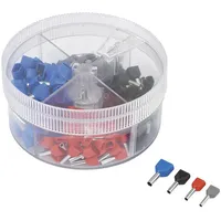 TRU Components 739884 Zwillings-Aderendhülsen-Sortiment 0.75 mm2, 1 mm2, 1.5