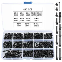 luxuskollektion Schraubenset M3 Muttern 480 Teile