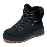 SKECHERS Park City Stiefelette, Schwarzes Duraleather-Kunstfell, 37 EU