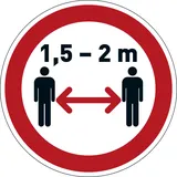Durable 104103 Selbstklebendes Hinweisschild Schwarz, Rot, Weiß