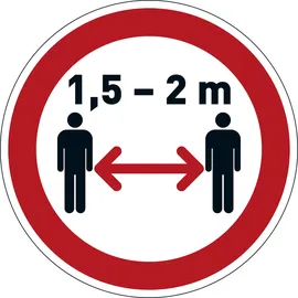 Durable 104103 Selbstklebendes Hinweisschild Schwarz, Rot, Weiß