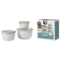 Mepal Frischhaltedosen-Set Cirqula weiß 0,5/1,0/2,0 l, 1 Set