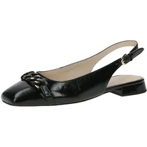 CAPRICE Leder Pumps Sling Schwarz 29400