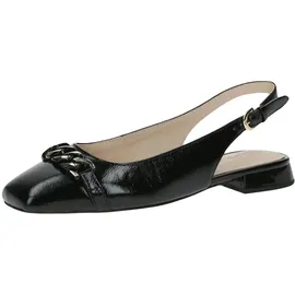 CAPRICE Leder Pumps Sling Schwarz 29400