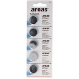 Arcas 5 Stück CR2032 Lithium Batterie