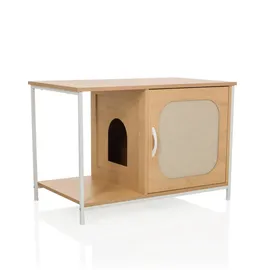 hjh living Katzentoilette Kittyhome 1 80x48x55 Cm Beige