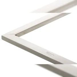 CLP 2er Set Belfort Stoff, moderne Freischwinger mit Polsterung und hoher Rückenlehne, stabiles Edelstahlgestell