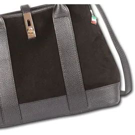 FLORENCE Schultertasche Leder Black