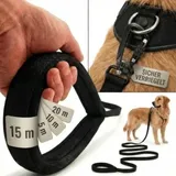HUND IST KÖNIG ® Hunde Schleppleine mit Sicherheitskarabiner & gepolsterter Handschlaufe 15 m