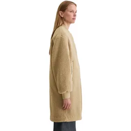 Marc O'Polo Kurzmantel "aus weichem Curly-Plüsch", Damen, Gr. 32, soft mocca, Obermaterial: 100% Polyester. Füllung: 100% Polyester. Futter: 100% Polyester, unifarben, loose fit, Mäntel Kurzmantel