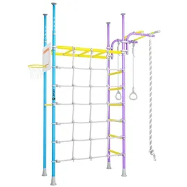 JEFlex Klettergerüst ClimbMaxx M3 blau-lila-gelb - Blau/Gelb