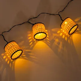 esotec Solar Deko-Lichterkette Samoa mit 8 Körbchen wetterfest outdoor 102800