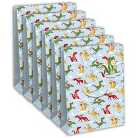 Clairefontaine 6x Drachen, Geschenktasche L (26,5x14x33 cm), 210g, geeignet