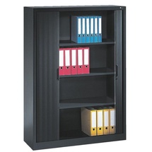 Californian Products CP Omnispace Rollladenschrank schwarzgrau 3 Fachböden 100,0 x 42,0 x 166,0 cm