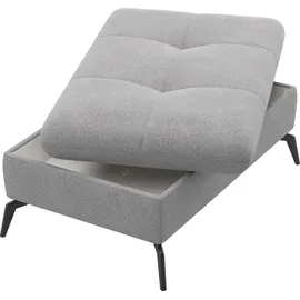 sit&more Polsterhocker Amica mit Stauraum 102 x 47 x 69 cm Grau
