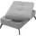 sit&more Polsterhocker Amica mit Stauraum 102 x 47 x 69 cm Grau