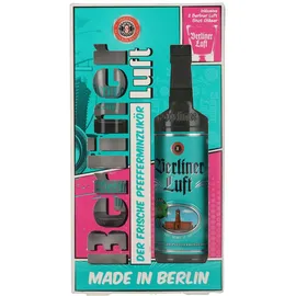 Berliner Luft DER FRISCHE Pfefferminzlikör 18% Vol. 0,7l in Geschenkbox mit 2 Gläsern