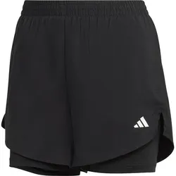 ADIDAS Damen Shorts AEROREADY Made for Training, BLACK/WHITE, XS
