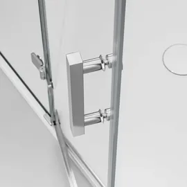nextrend - gmbh Bernstein DX407 Eckdusche mit Schwingtüren rechts 90 x 90 cm transparent Echtglas