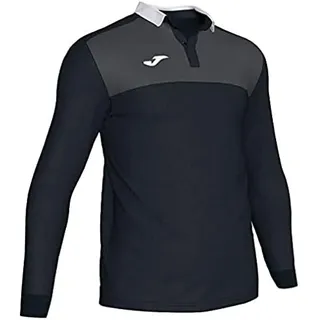 Joma Herren Winner Poloshirt, Schwarz/Antrazith, S