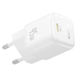 Baseus PicoGo GaN Ladegerät 45W EU Weiß
