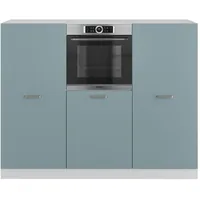Vicco Küchenzeile R-Line 180 cm Blau-Grau/Weiß