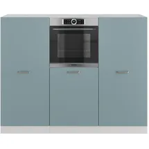 Vicco Küchenzeile R-Line 180 cm Blau-Grau/Weiß