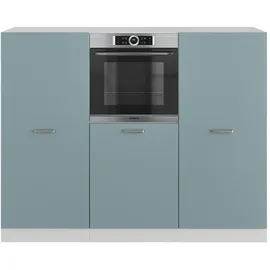 Vicco Küchenzeile R-Line 180 cm Blau-Grau/Weiß