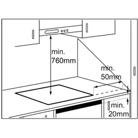 Acopino Glaskeramik Kochfeld Induktion autark 77cm KMI5 mit Sensor Touch Control, 5 Kochzonen