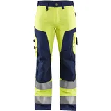 Blåkläder Damen Warnschutz-Bundhose "7155" - 34 - gelb/marine